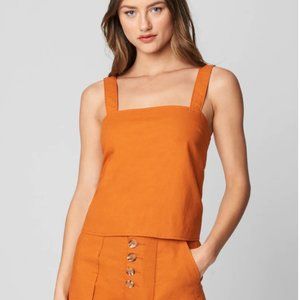 NWT BlankNYC Fire Cracker Tie Back Crop Top